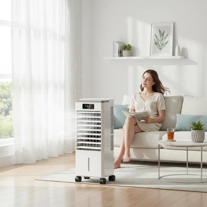 Tragbare Klimaanlage Klimaanlage Mit Fernbedienung Weiß - Image 1