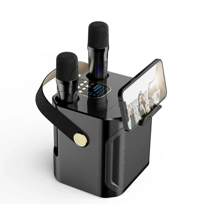 Tragbarer Karaoke Lautsprecher Mit Mikrofonen Für Musik - Image 6