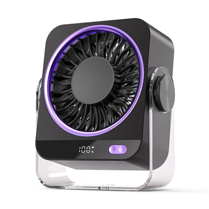 Tragbarer Ventilator Tischventilator USB - Image 2
