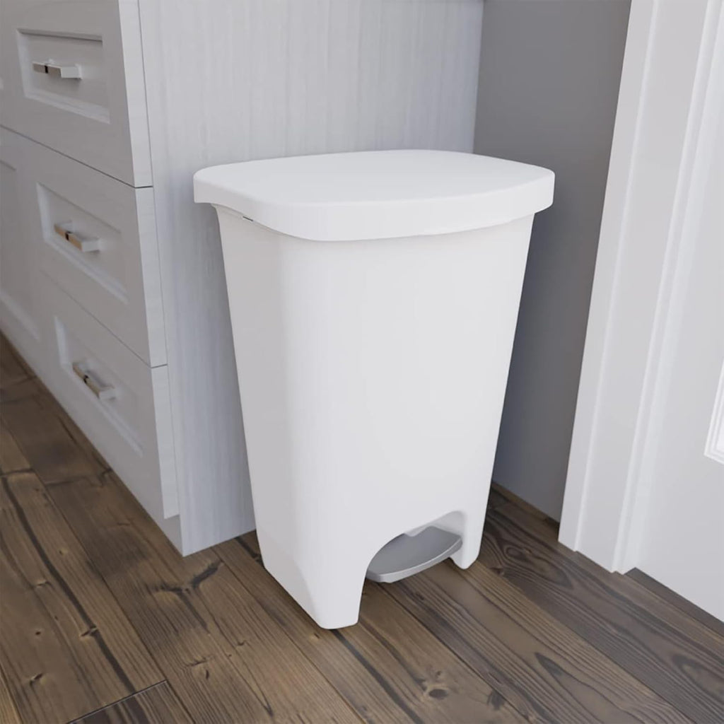 Cubo de basura de plástico grande para cocina contenedor de residuos domésticos