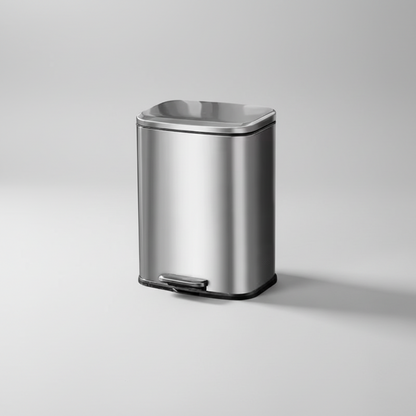 Rectangular Trash Can Slim Modern Kitchen Bathroom