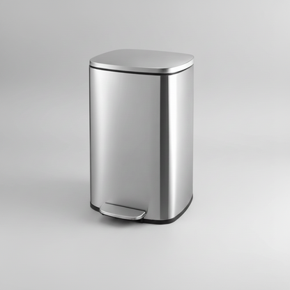 Rectangular Trash Can Slim Modern Kitchen Bathroom