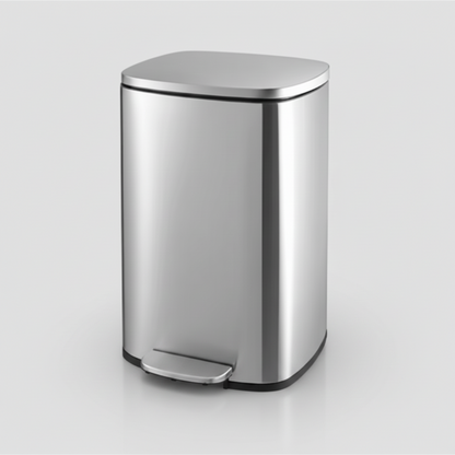 Rectangular Trash Can Slim Modern Kitchen Bathroom