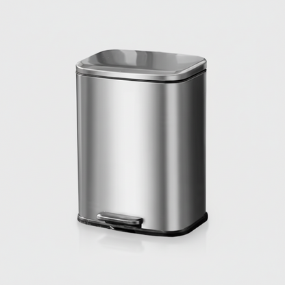 Rectangular Trash Can Slim Modern Kitchen Bathroom