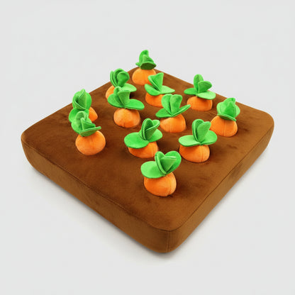 Giocattolo per cani a forma di carota gioco interattivo con snack peluche