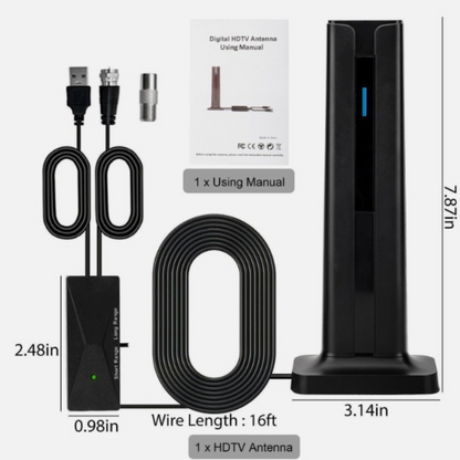 TV Antenna Indoor Digital TV Wireless 360° Reception