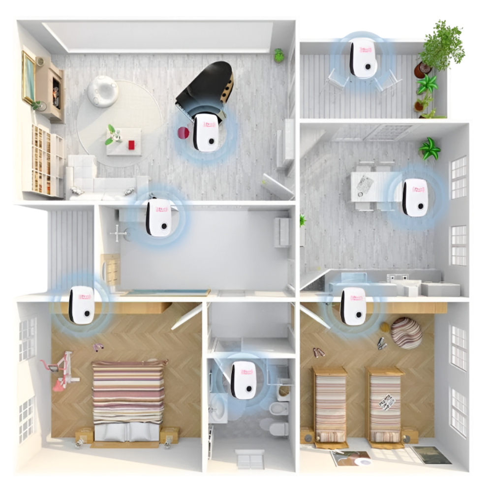 Ultraschall Schädlingsbekämpfer Insektenabwehrgerät Haushalt - Image 3
