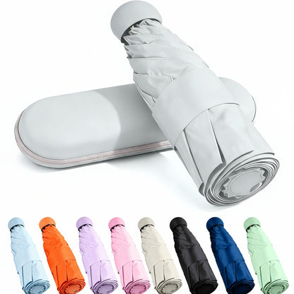 Mini parapluie étui de voyage compact parapluie de poche résistant au vent