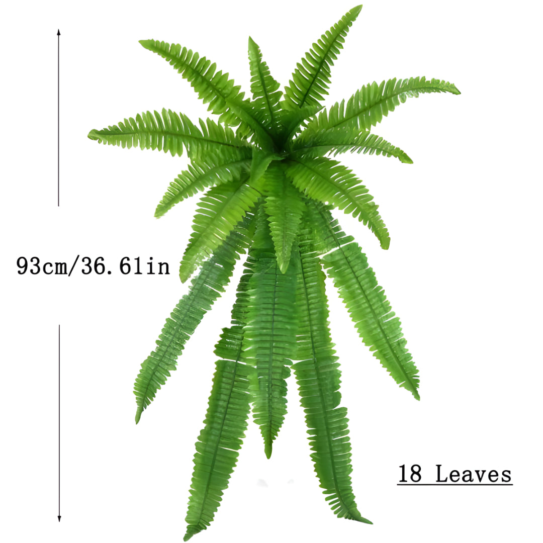 Kunstpflanze Grün Hängender Farn UV Beständig