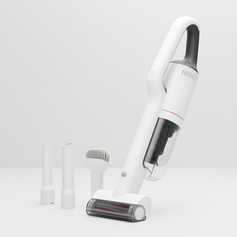 Kabelloser Akku Staubsauger mit HEPA Filter und LED Bodendüse