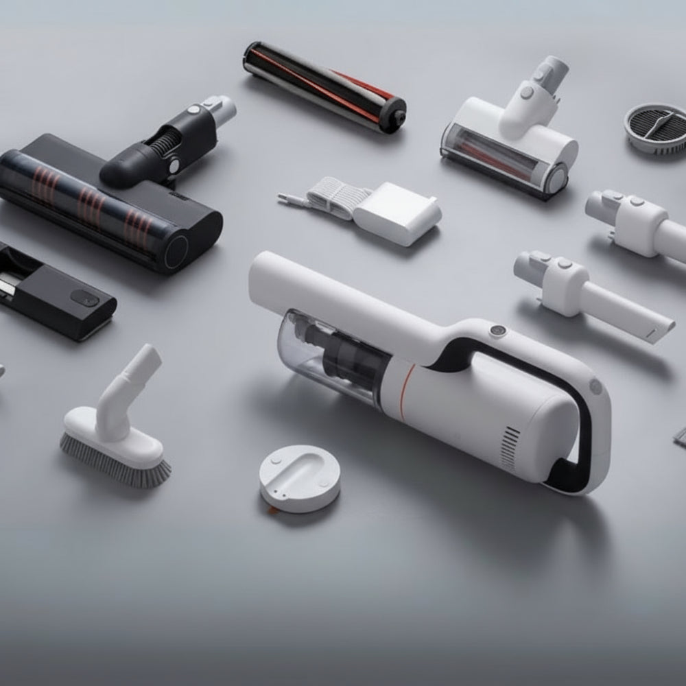 Kabelloser Akku Staubsauger mit HEPA Filter und LED Bodendüse