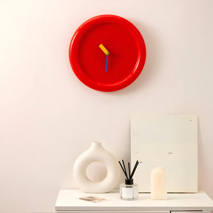 Wanduhr Modern Bunt Kunststoff Rund Design