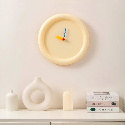 Wanduhr Modern Bunt Kunststoff Rund Design