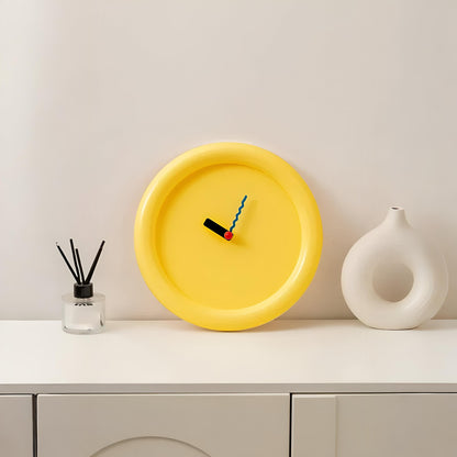 Wanduhr Modern Bunt Kunststoff Rund Design