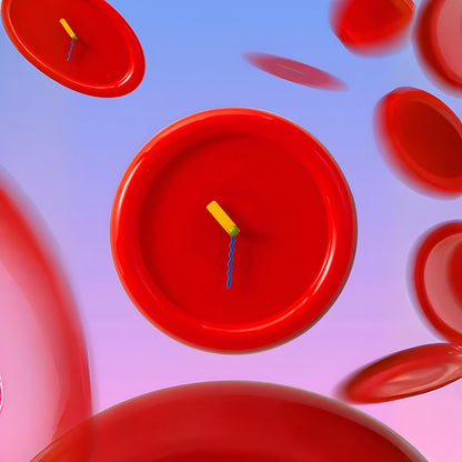 Wanduhr Modern Bunt Kunststoff Rund Design