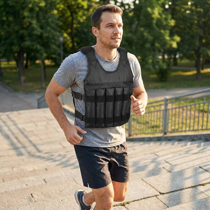 Verstellbare Gewichtsweste Für Fitness Abnehmbaren Gewichten - Image 2
