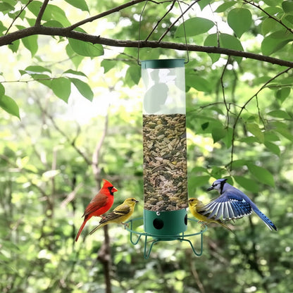 Vogelfutterspender Hängendes Design Mehrere Futteröffnungen - Image 2