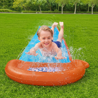 Wasserrutsche Wasser Spielmatte Rutschbahn Kinder - Image 3