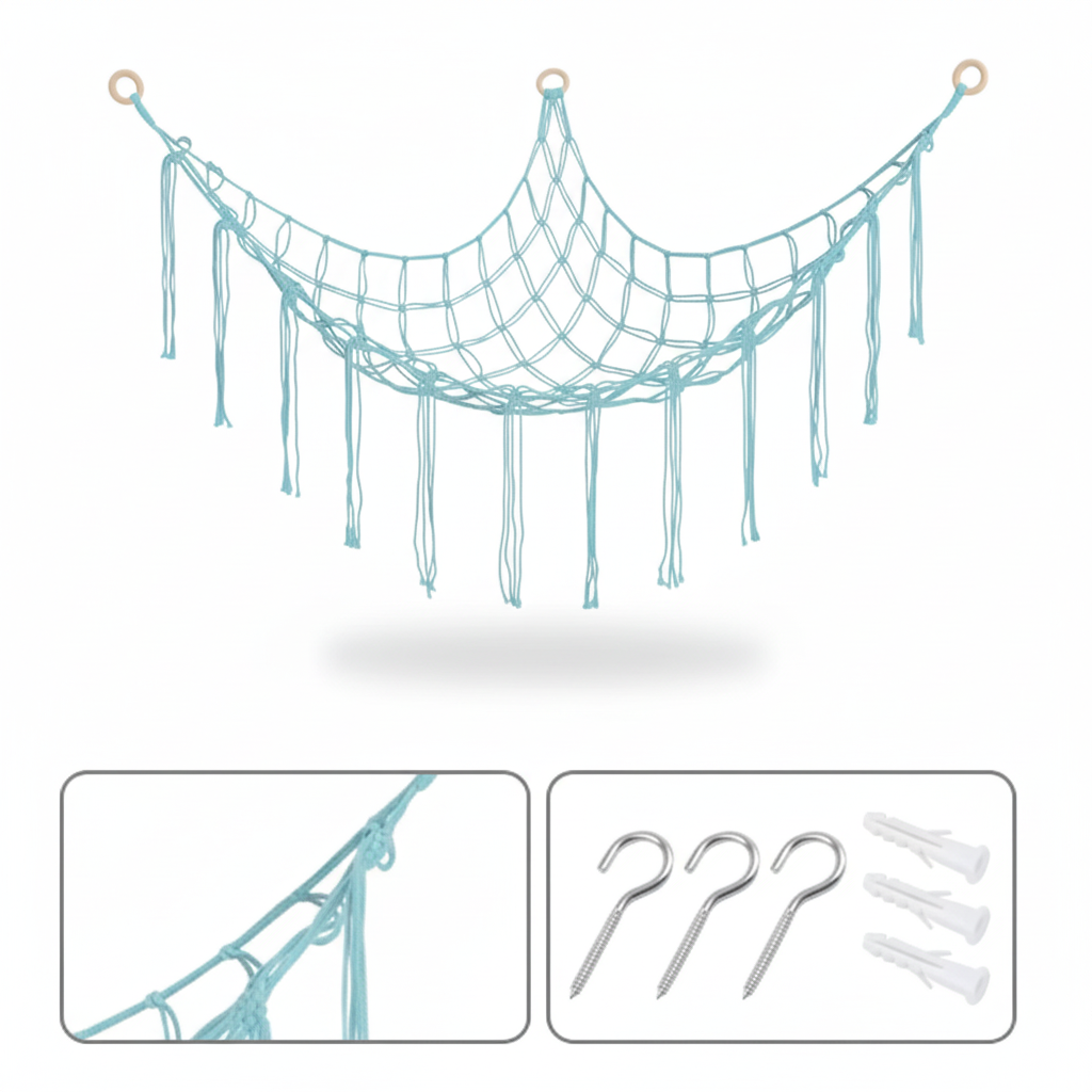 Storage Net Hammock Stuffed Animal Toy Net Kids Room