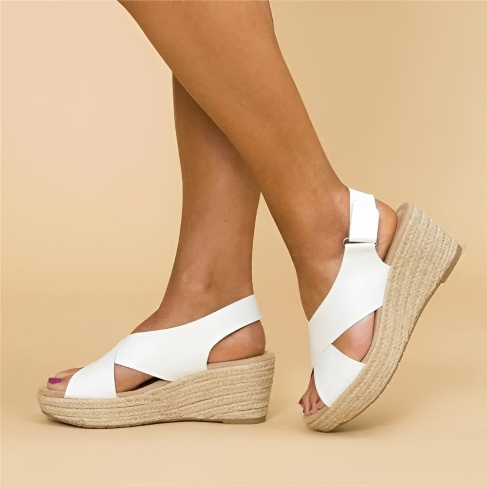 Wedge Sandalen Espadrilles Damen Sandalen Slingback - Image 9