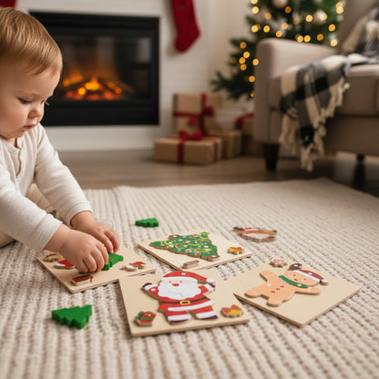 Weihnachtspuzzle Kleinkindspielzeug - Image 1