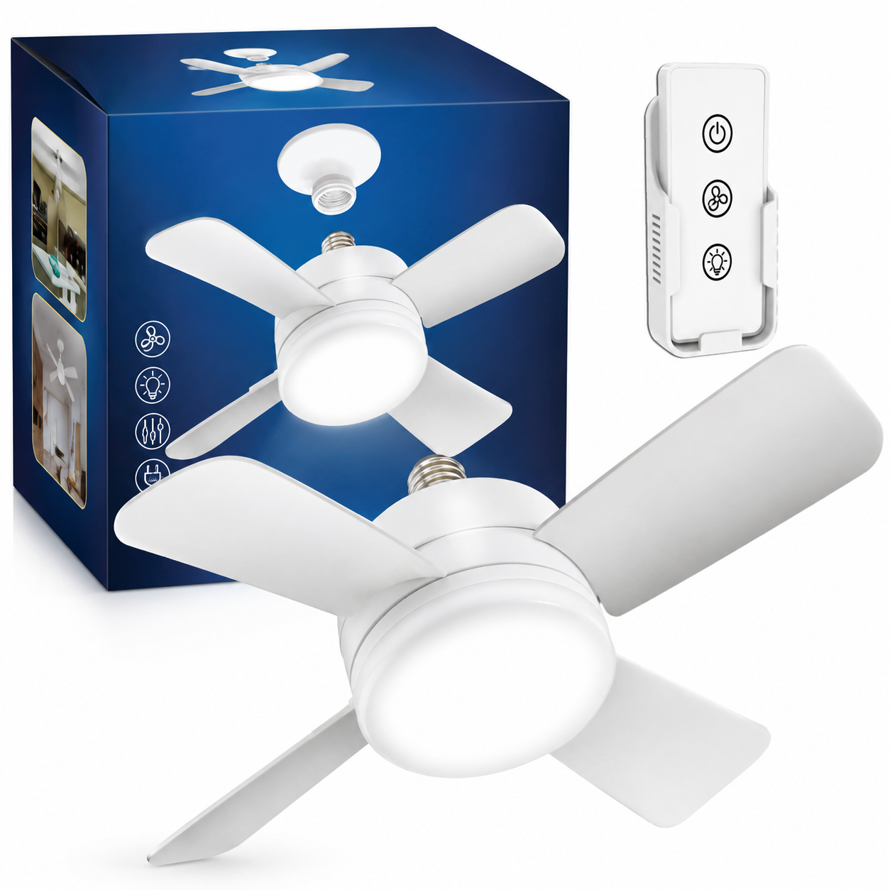 Ventilateur Plafond Télécommande Refroidissement Silencieux