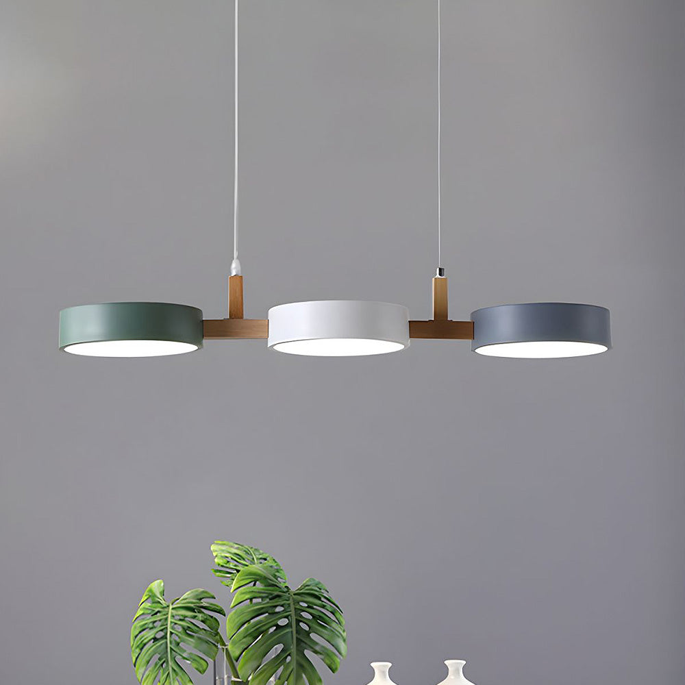 Lampe suspendue moderne en métal cylindre lampe de plafond minimaliste