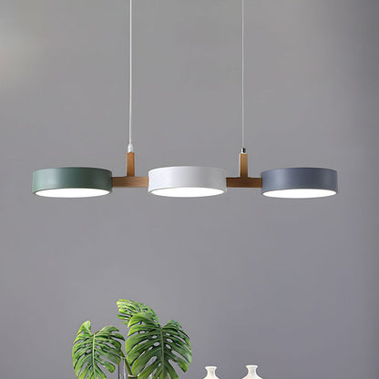 Lampe suspendue moderne en métal cylindre lampe de plafond minimaliste