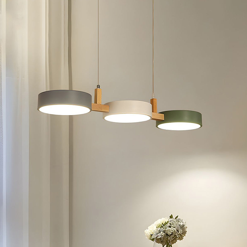 Lampe suspendue moderne en métal cylindre lampe de plafond minimaliste