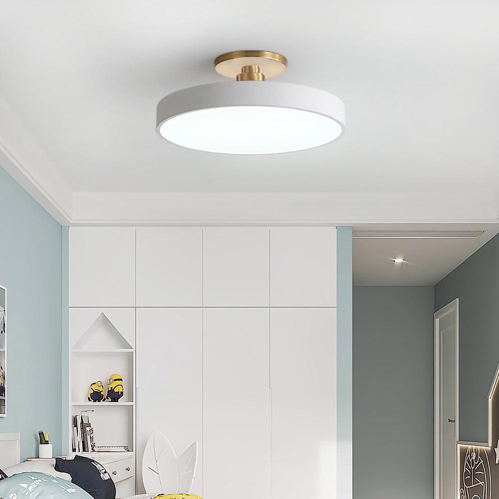 Lámpara de techo LED redonda moderna para pasillo y sala de estar