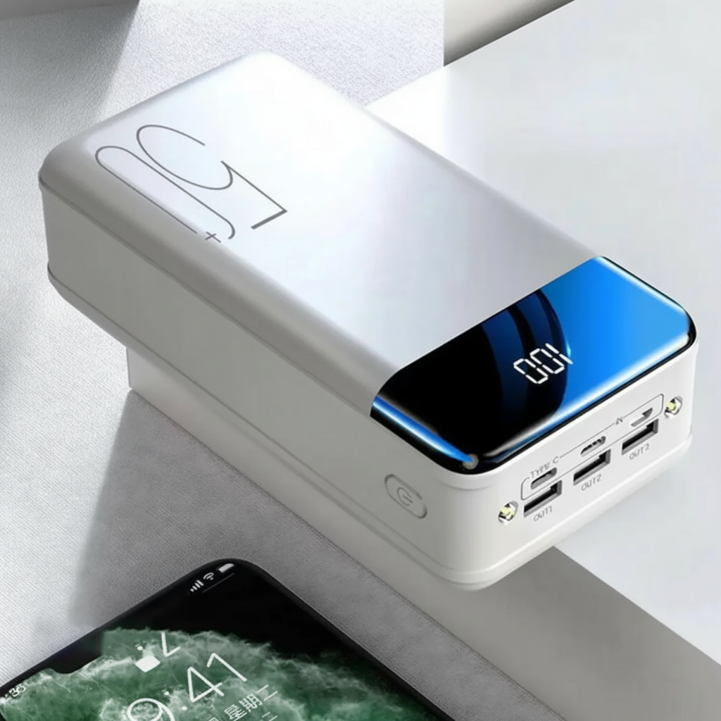 50.000mAh Ultra-Hoge Capaciteit Power Bank – Super Snelle Oplading voor Telefoons, Tablets & Laptops - Image 6
