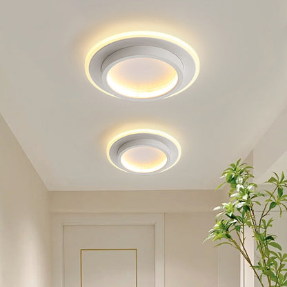 Plafoniera Moderna Metallo Acrilico Lampada Soffitto Rotonda