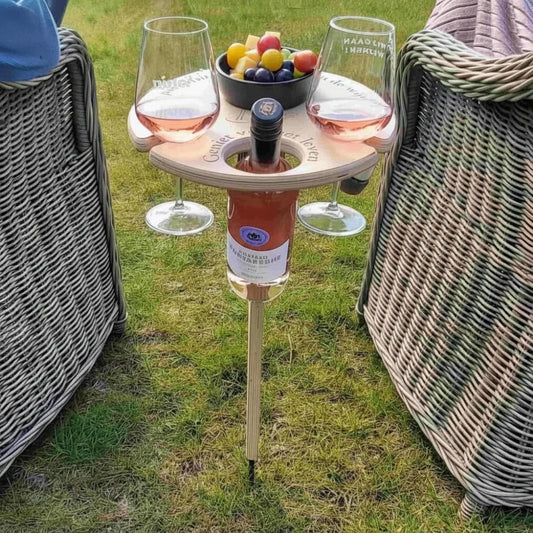 Tavolo per vino Portatile Tavolo da picnic da esterno Pieghevole in legno