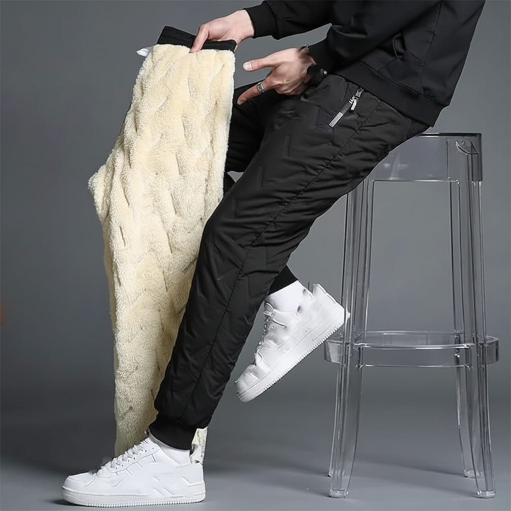 Pantalon isolant d'hiver doublé chaud pantalon de ski extérieur