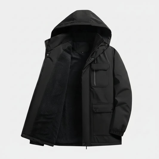 Wintermantel Wärmeschutz Windabwehr