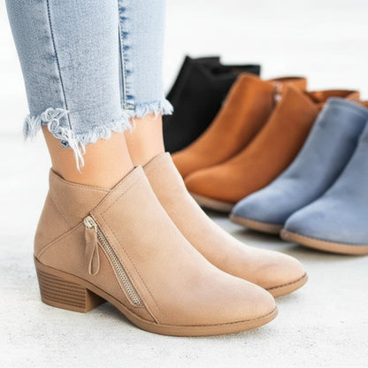 Botines Mujer Casual Otoño Invierno Cuero Moda Cómodos