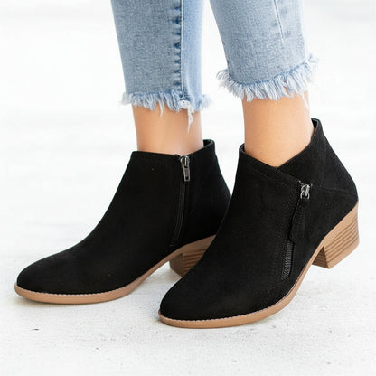 Botines Mujer Casual Otoño Invierno Cuero Moda Cómodos