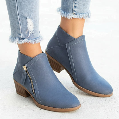 Botines Mujer Casual Otoño Invierno Cuero Moda Cómodos
