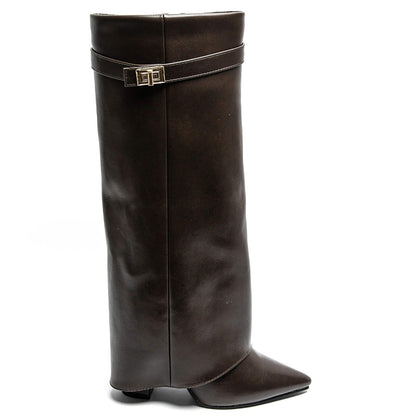 Stiefel Damen Absatz Stiefeletten Alltag Party Schuhe