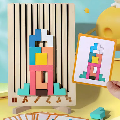 Montessori Holz Tetris - Lern- und Spaß Spielzeug - Image 4