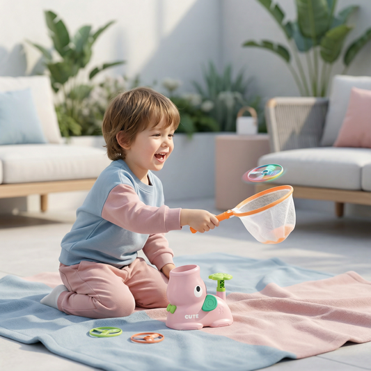 Wyrzutnia Latającego Talerza Fliegende Taler Aktives Spielzeug Für Kinder - Image 1