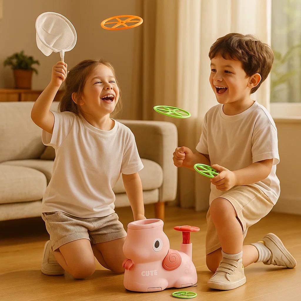 Wyrzutnia Latającego Talerza Fliegende Taler Aktives Spielzeug Für Kinder - Image 6