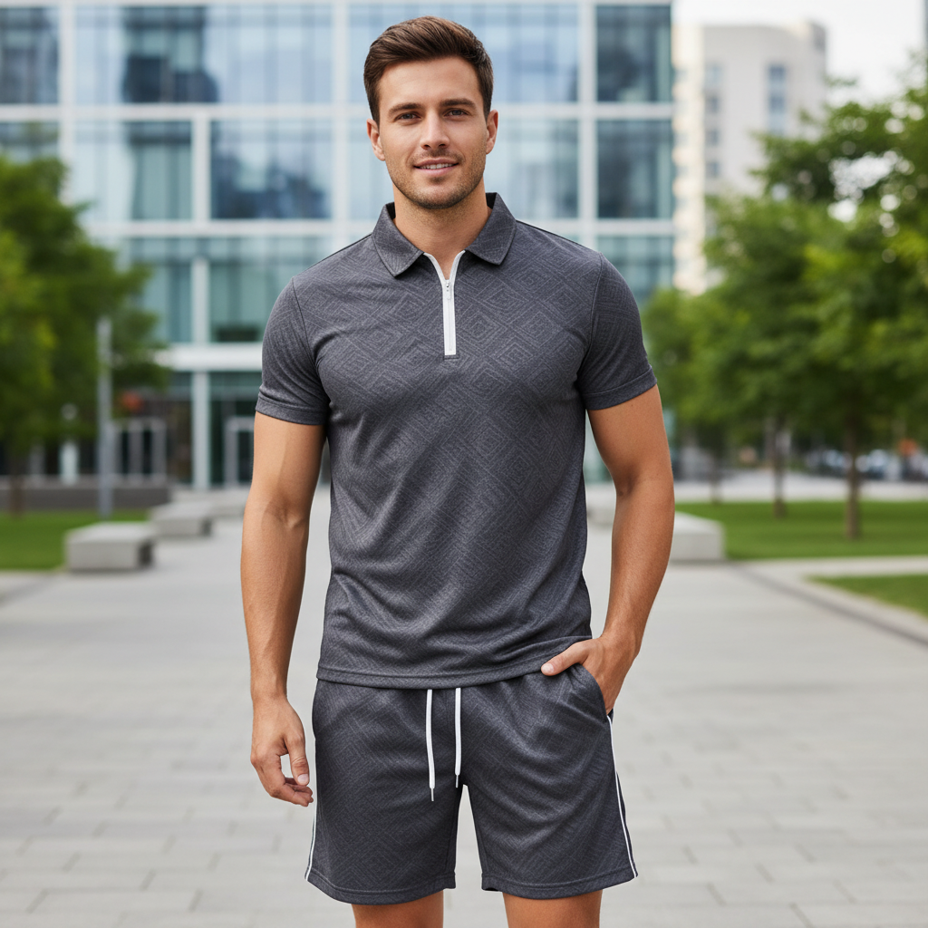 Zweiteiliges Sommerset Kurzarm Freizeitoutfit - Image 3